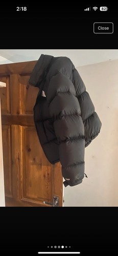 North face black puffer - north,